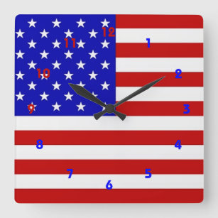 American Flag - Wall Clock