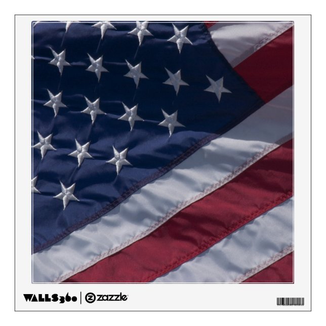 American flag. wall decal (Front)