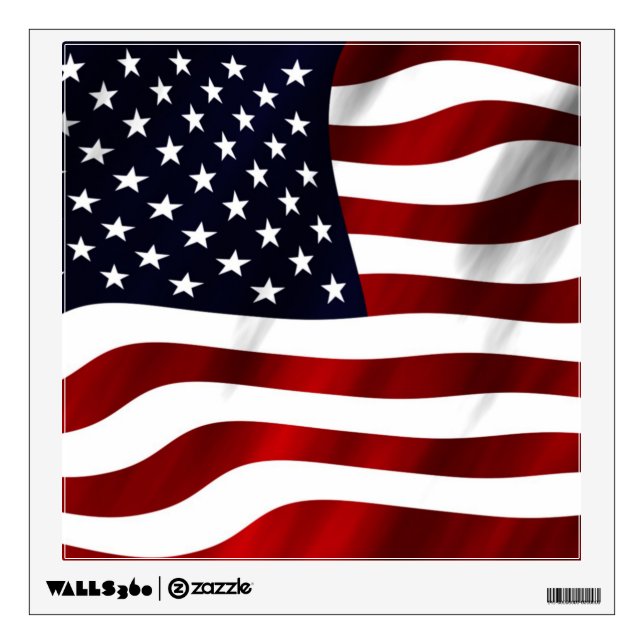 American Flag Wall Sticker (Front)