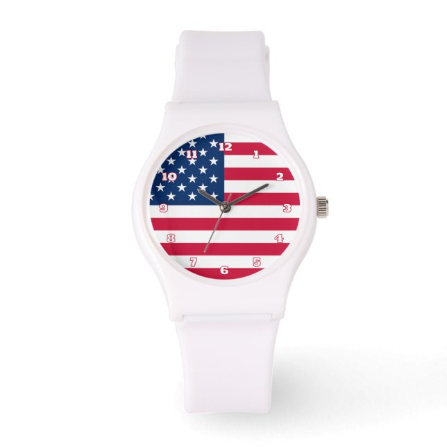American Flag Watch Patriotic Gift (Front)