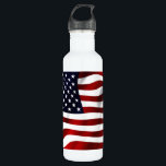 American Flag Water Bottle<br><div class="desc">Nice American flag patriotic design for USA Independence day 4th July.</div>