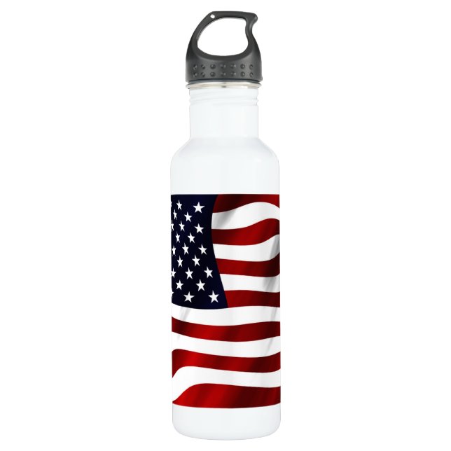 American Flag Water Bottle (Front)