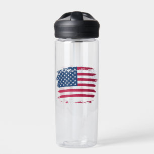 American flag water bottle