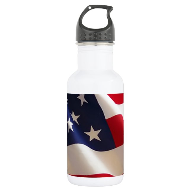 American Flag Water Bottle (Front)
