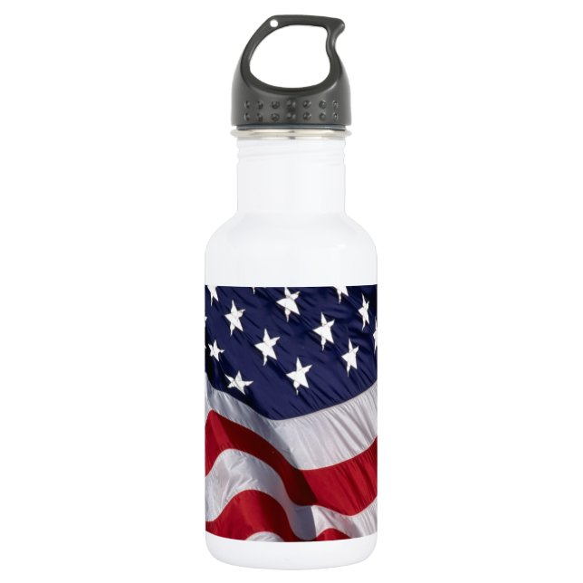 American Flag Water Bottle (Front)