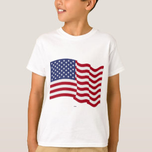 American Flag Waving T-Shirt