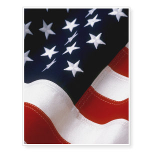 American flag wavy temporary tattoos