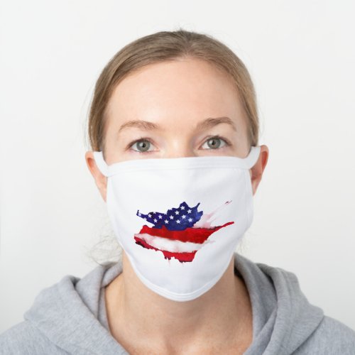  American Flag We The People Red White Blue White Cotton Face Mask