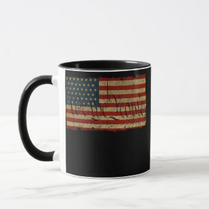 American Flag We the People Vintage Distressed Mug