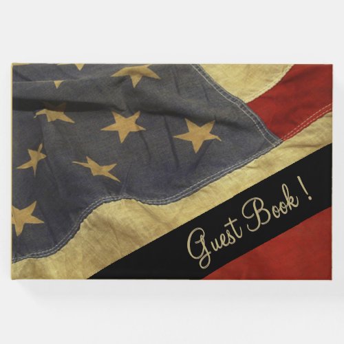 American Flag Wedding Guest Book