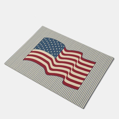 American Flag Welcome Mat Doormat Rug Gift