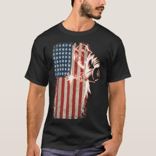 American Flag Welder Distressed Vintage Welder Mig T-Shirt