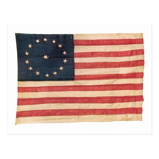 American Flag with 15 Stars Postcard | Zazzle