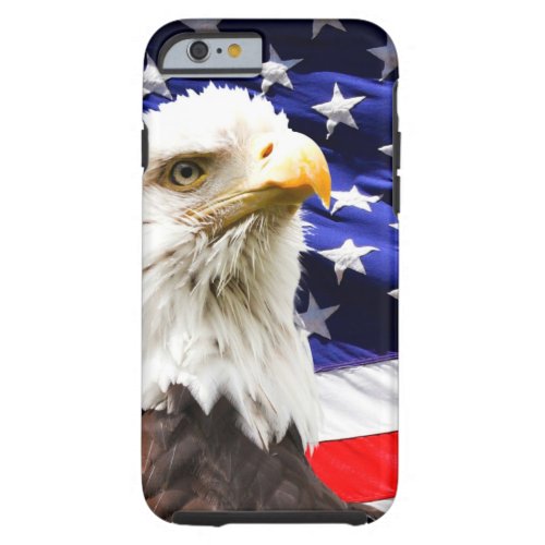 American Flag with Bald Eagle Tough iPhone 6 Case