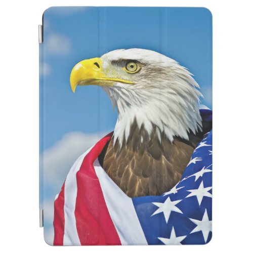 American Flag With Bald Eagle iPad Air Cover