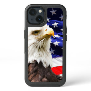 American Flag with Bald Eagle  iPhone 13 Case