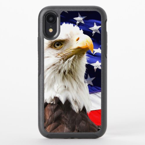 American Flag with Bald Eagle OtterBox Symmetry iPhone XR Case