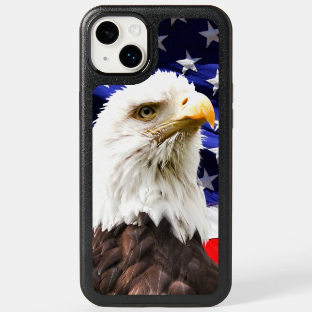 American Flag with Bald Eagle Otterbox iPhone Case (Back)