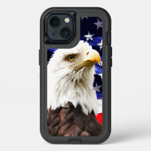 American Flag with Bald Eagle, popular design, iPhone 13 Case