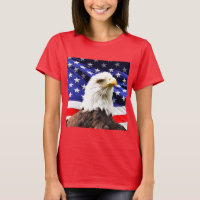 American Flag with Bald Eagle