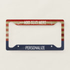 American Flag with Custom Add 2 Lines Text