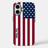 American Flag with Custom Text