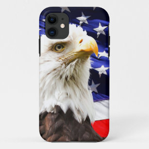 American Flag with Eagle iPhone 11 Case