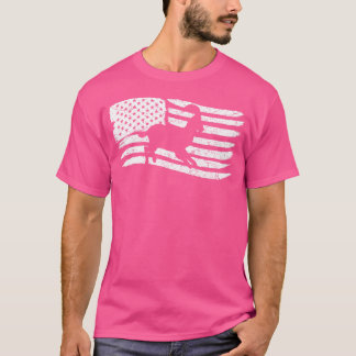 American Flag With Goat Look T-Shirt