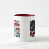 American Flag with Lady Liberty Mug (Center)