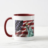 American Flag with Lady Liberty Mug (Left)