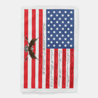 American Flag with United States Constitution