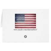 American Flag Wood Image Christmas (Back Horizontal)