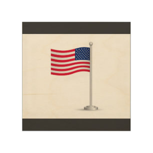 american flag wood wall art