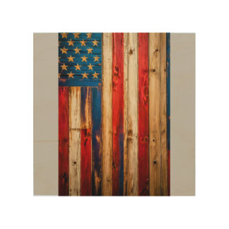 American Flag  Wood Wall Art