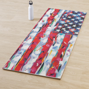 American Flag Yoga Mat