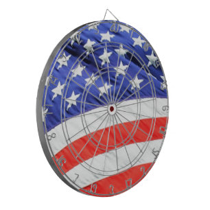 American Flag, you can add text and upload photos Dartboard With Darts