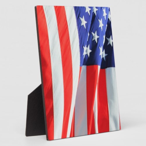 American Flag you can add text and upload photos Plaque