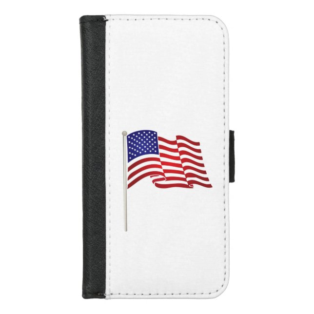 American-Flag | Zazzle_Growshop. iPhone Wallet Case (Front)
