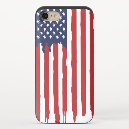 American Flag  Zazzle_Growshop iPhone 87 Slider Case