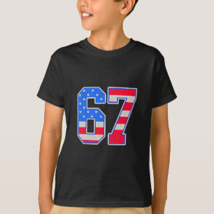 American Flage 67 Six Seven Meme T-Shirt