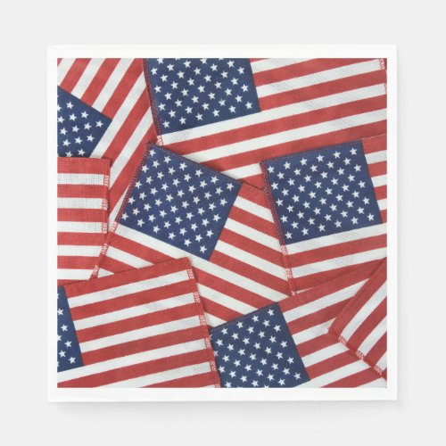 American Flags 4th of July Napkins