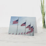 American Flags at the Washington Monument Card