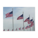 American Flags at the Washington Monument Postcard