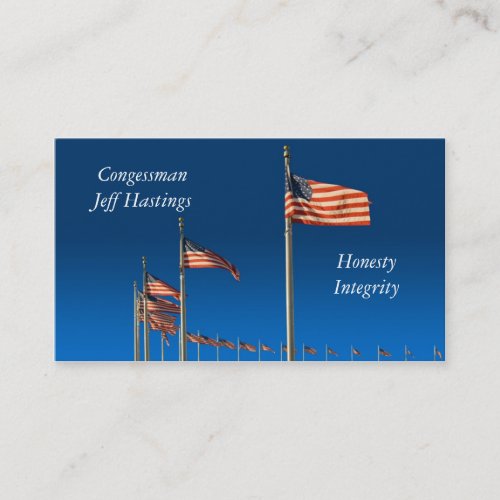 American Flags Business Card Templates