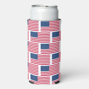 American Flags Can Cooler