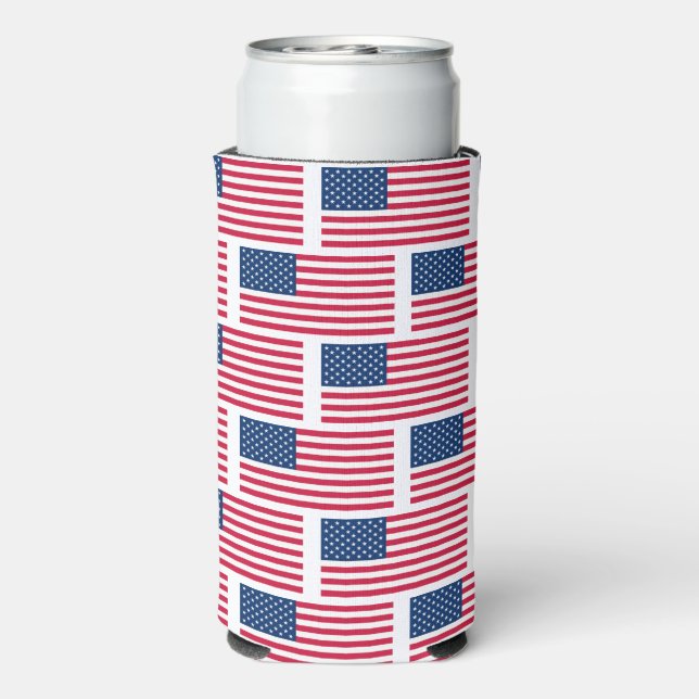 American Flags Can Cooler (Seltzer Back)
