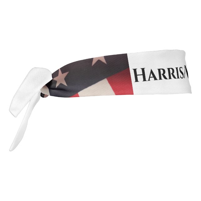 American flags Harris/Walz 2024 Tie Headband (Rotate 270)