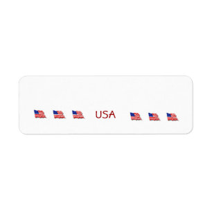 American Flags Label