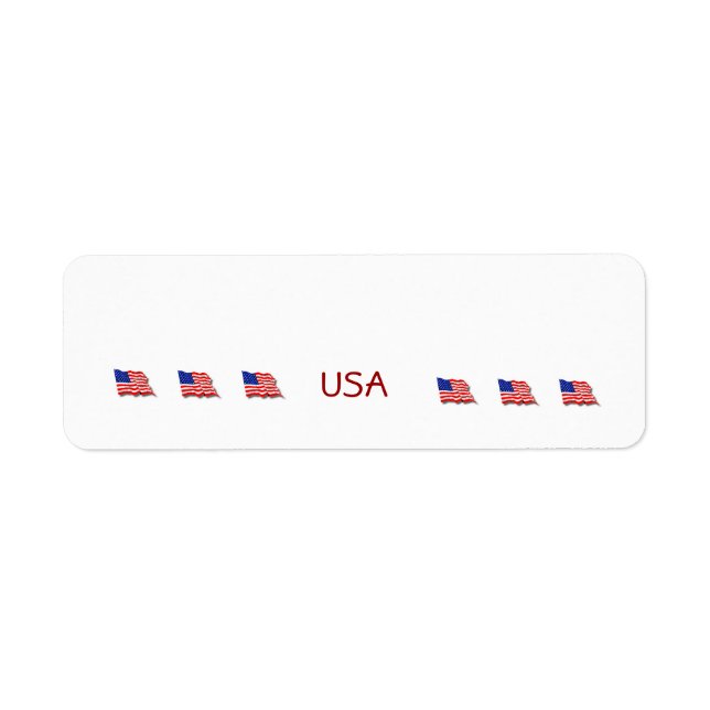 American Flags Label (Front)