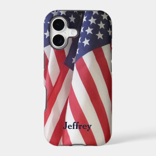 American Flags, Name, Patriotic iPhone 17 Case